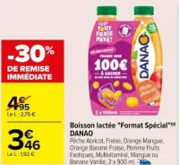 Carrefour Boisson lactée "Format Spécial" Offres et Promotions