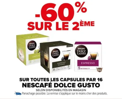 Carrefour SUR TOUTES LES CAPSULES PAR 16 Offres et Promotions