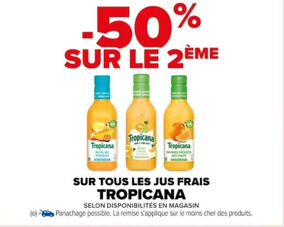 Carrefour SUR TOUS LES JUS FRAIS Offres et Promotions