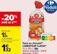 Carrefour Pains au chocolat Offres et Promotions