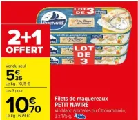 Carrefour Filets de maquereaux Offres et Promotions