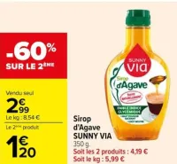 Carrefour Sirop d'Agave Offres et Promotions