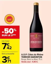 Carrefour A.O.P. Côtes du Rhône Offres et Promotions