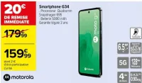 Carrefour Smartphone G34 Offres et Promotions