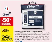 Carrefour Couette Colas Normand "Qualité hôtelière" Offres et Promotions