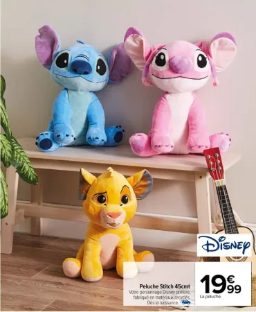 Carrefour Peluche Stitch 45cm Offres et Promotions