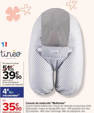 Carrefour Coussin de maternité "Multirelax" Offres et Promotions