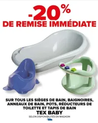 Carrefour SUR TOUS LES SIÈGES DE BAIN, BAIGNOIRES, ANNEAUX DE BAIN, POTS, RÉDUCTEURS DE TOILETTE ET TAPIS DE BAIN Offres et Promotions