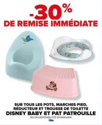 Carrefour SUR TOUS LES POTS, MARCHES PIED, RÉDUCTEUR ET TROUSSE DE TOILETTE Offres et Promotions