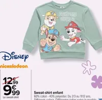 Carrefour Sweat-shirt enfant Offres et Promotions