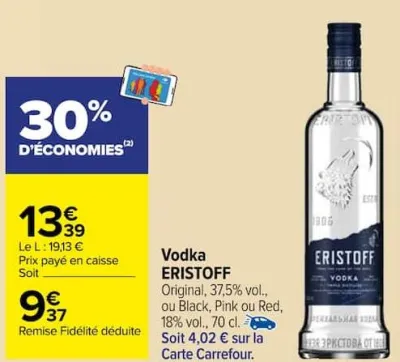 Carrefour Vodka Offres et Promotions