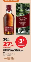 U Express Single malt scotch whisky aberlour 12 ans 70 cl Offres et Promotions