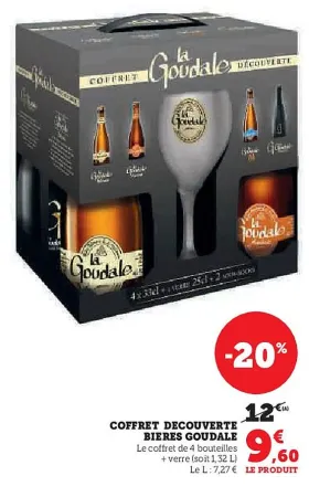 U Express LA GOUDALE Coffret decouverte bieres 1.32 L Offres et Promotions