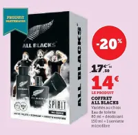 U Express ALL BLACKS Coffret Offres et Promotions