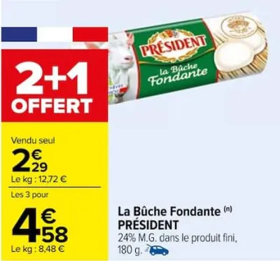 Carrefour La Bûche Fondante Offres et Promotions