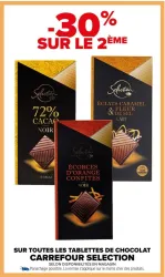 Carrefour SUR TOUTES LES TABLETTES DE CHOCOLAT CARREFOUR SELECTION Offres et Promotions