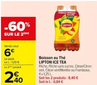 Carrefour Boisson au Thé Offres et Promotions