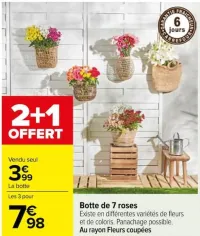 Carrefour Botte de 7 roses Offres et Promotions