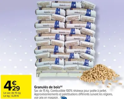 Carrefour Granulés de bois Offres et Promotions