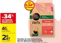 Carrefour Dosettes de café compostables Offres et Promotions