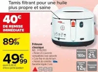 Carrefour Friteuse classique Offres et Promotions