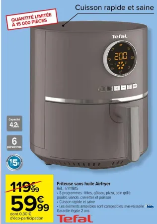 Carrefour Friteuse sans huile Airfryer Offres et Promotions