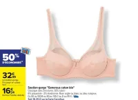 Carrefour Soutien-gorge "Generous coton bio" Offres et Promotions