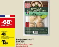 Carrefour Raviolis aux crevettes Offres et Promotions