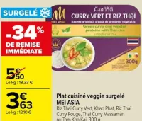 Carrefour Plat cuisiné veggie surgelé Offres et Promotions