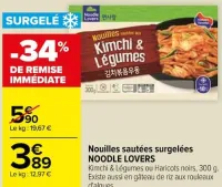 Carrefour Nouilles sautées surgelées Offres et Promotions