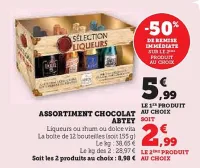 Super U ABTEY Assortiment chocolat 155 g Offres et Promotions