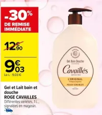 Carrefour Gel et Lait bain et douche Offres et Promotions