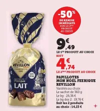 Hyper U REVILLON Papillotes mon noel feerique 360 g Offres et Promotions