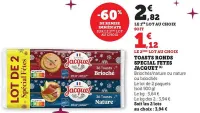 Hyper U JACQUET Toasts ronds special fetes 500 g Offres et Promotions