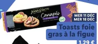 Lidl Toasts foie gras à la figue Offres et Promotions