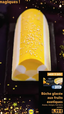 Lidl Lidl - bûche glacée aux fruits exotiques Offres et Promotions