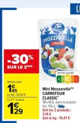 Carrefour Market Mini Mozzarella Offres et Promotions