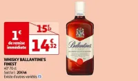 Auchan Hypermarché Whisky Ballantine's Finest Offres et Promotions