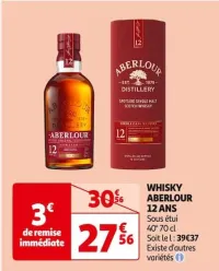 Auchan Hypermarché Whisky Aberlour 12 Ans Offres et Promotions