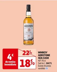 Auchan Hypermarché Whiksy Aerstone Sea Cask Offres et Promotions