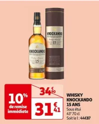 Auchan Hypermarché Whisky Knockando 15 Ans Offres et Promotions