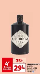 Auchan Hypermarché Gin Hendrick's Offres et Promotions