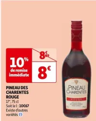 Auchan Hypermarché Pineau Des Charentes Rouge Offres et Promotions