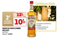 Auchan Hypermarché Rhum Old Nick Ambre Des Iles Offres et Promotions