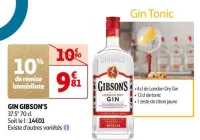 Auchan Hypermarché Gin Gibson's Offres et Promotions