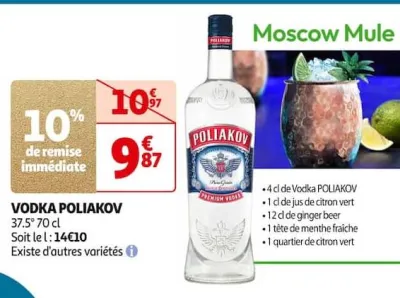 Auchan Hypermarché Vodka Poliakov Offres et Promotions