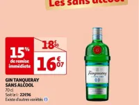 Auchan Hypermarché Gin Tanqueray Sans Alcool Offres et Promotions