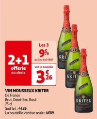 Auchan Hypermarché Vin Mousseux Kriter Offres et Promotions