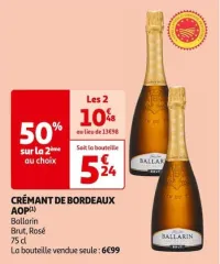 Auchan Hypermarché Crémant De Bordeaux Aop Offres et Promotions