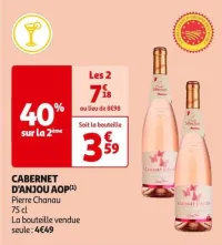 Auchan Hypermarché Cabernet D'anjou Aop Offres et Promotions